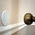 3¼" White Vinyl Door Knob Wall Shield Protector, 4 Pcs.