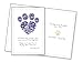Dog Speak Pet Sympathy Card – “If There Ever Comes a Day...” – Memorial Card with Purple Floral Pawprint Design and Envelope – 4.75