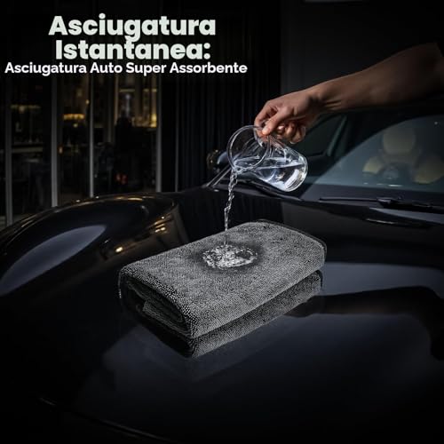 Autreykorn XXL Car Microfibre Cloth (90 x 60 cm) 700 GSM Ultra Absorbent Microfibre, Fast Drying without Streaks, Perfect for Car, Motorcycle, Boat and Vehicle Detailing