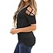 Clearance Sale! Women Shirts WEUIE Floral V Neck Print Loose Beach Ladies Casual T Shirt Tops Blouse Top(Size M/US 8,Z09)