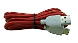 Generic Bright Color 2 Meter Long Data and Charging Cord for Nabi Jr and XD Tablets, Red (Wireless Phone Accessory)
