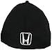 HONDA LOGO Flexfit Fine Embroidered Fitted Cap Hat, Large/XL, Black