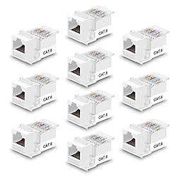 iGreely RJ45 Keystone Jack - 10Pack RJ45 CAT6/CAT5e