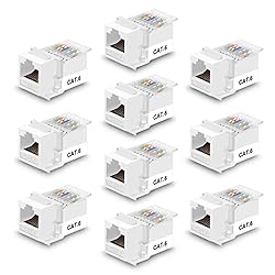 iGreely RJ45 Keystone Jack - 10Pack RJ45 CAT6/CAT5e