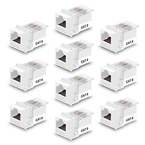 iGreely RJ45 Keystone Jack - 10Pack RJ45 CAT6/CAT5e