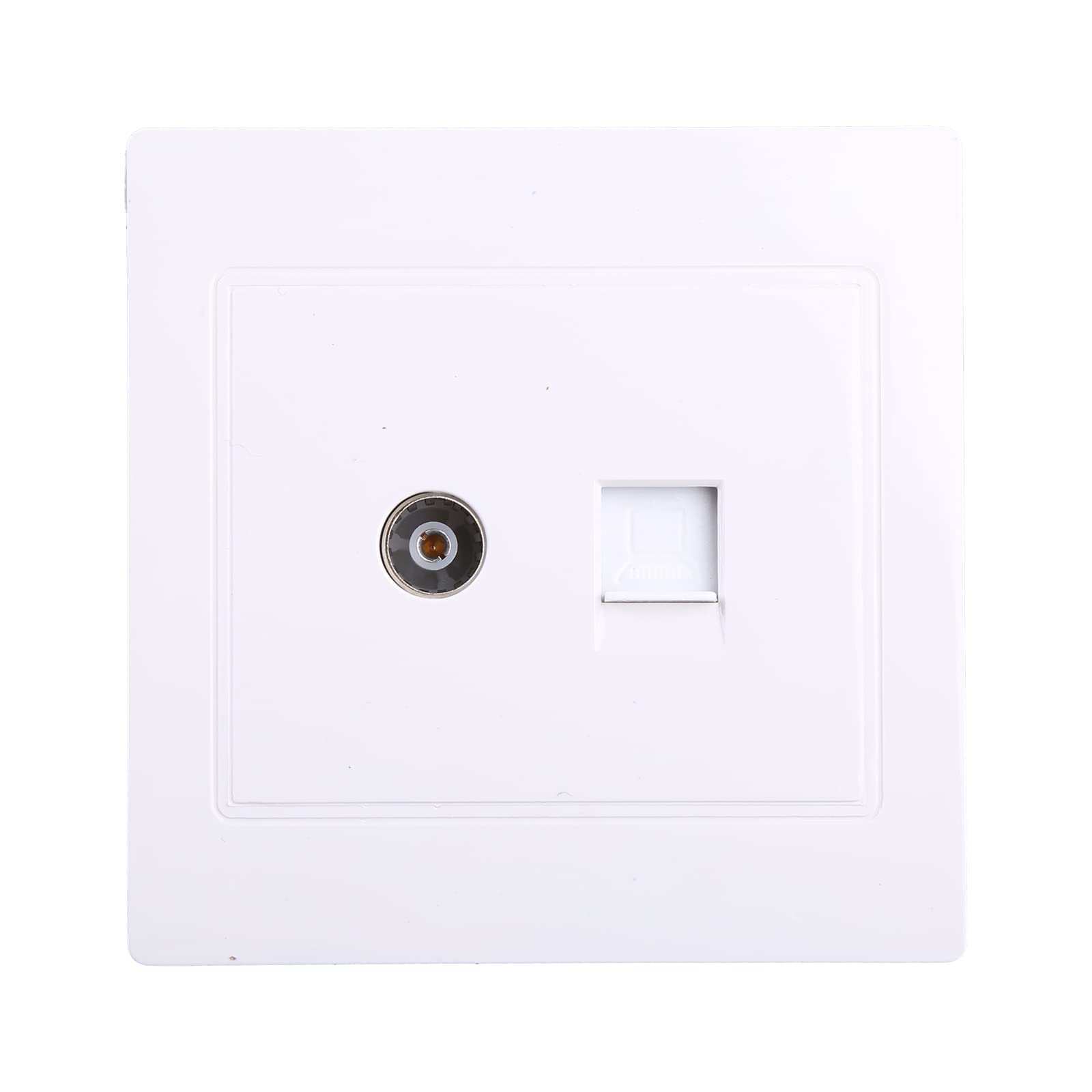 SUCHUANGUANG RJ45 Adapter+TV Antenna Coaxial Wall Mount Output Faceplate Panel Socket