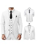 COOFANDY Men's 2 Piece Suit Slim Fit Two Button