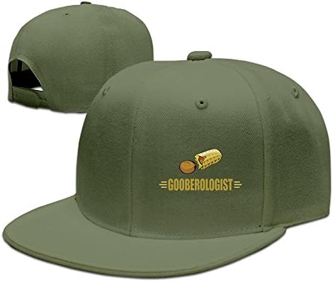 CaCaJessica Mens Funny Peanuts Funny Basketball ForestGreen Cap Hat Adjustable Snapback