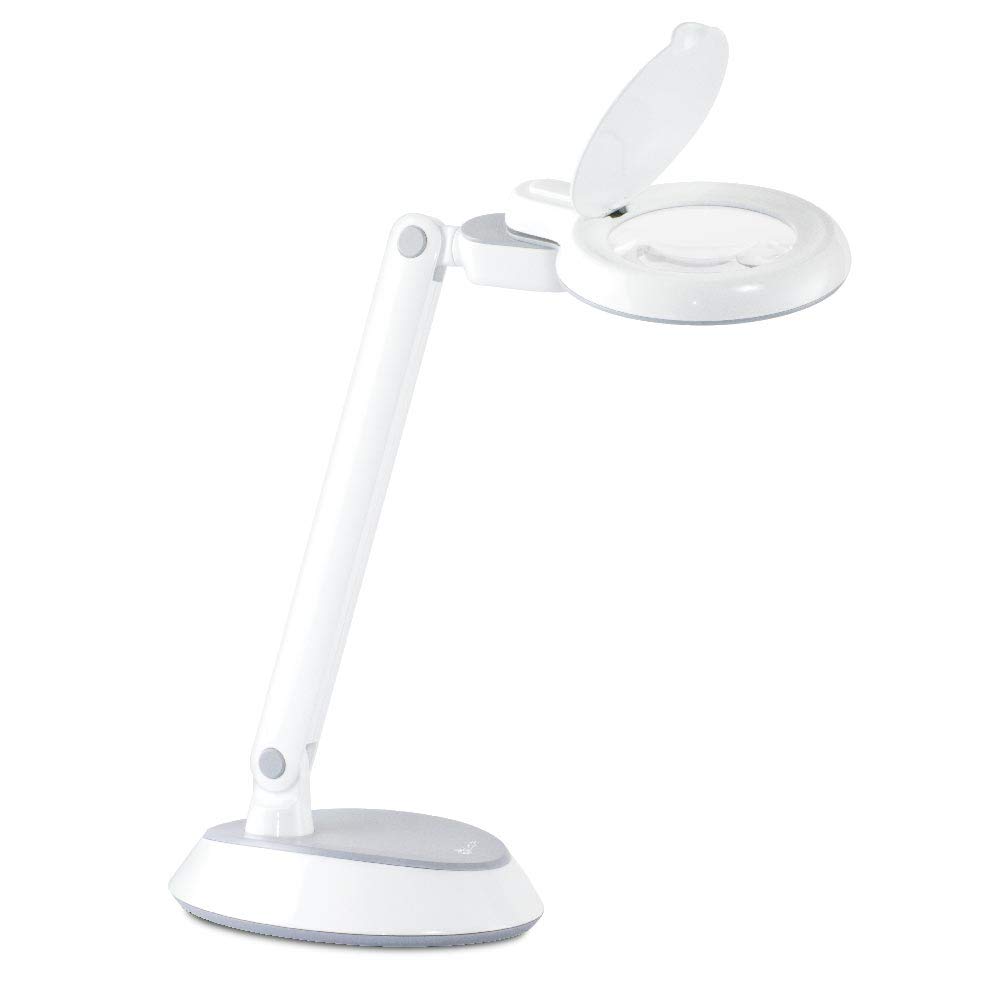 Best ottlite® space-saving led magnifier desk lamp-white