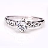 Fashion Plaza Women's Cubic Zirconia Engagement Ring R21