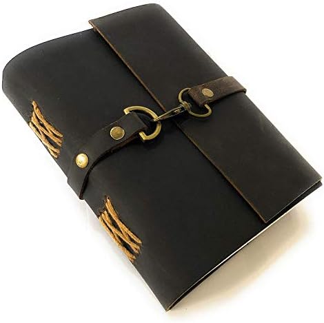 Prastara Leather Journal Writing Diary/Notebook for Men & Women Unlined Paper pure leather handmade lock diary journal unlined pages for men women gift size 7 x 5 inches diary.
