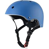 Ouwoer Kids Bike Helmet, CPSC Certified, Adjustable and Multi-Sport, from Toddler to Youth (Blue)