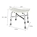 OMECAL 450LBS Medical Shower Chair Bath Stool Transfer Bench Seat,Upgrade Framework SPA Bathtub Chair, Heavy Duty 450LBS No-Slip Adjustable 6 Height,