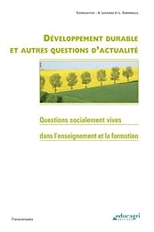 Développement durable et autres questions d'actualité