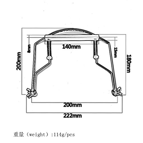 Yuuups 10 Holes Harmonica Mouth Organ Neck Holder Support Bracket Metal Frame Parts - Thumbnail 6