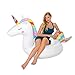 Pool Floats, Inflatable Unicorn Pool Floats for Adults and Kids, Outdoor and Indoor Vacation Beach Lounge Pool Floats, 78.7 x 39.3 x 35.4 Inch