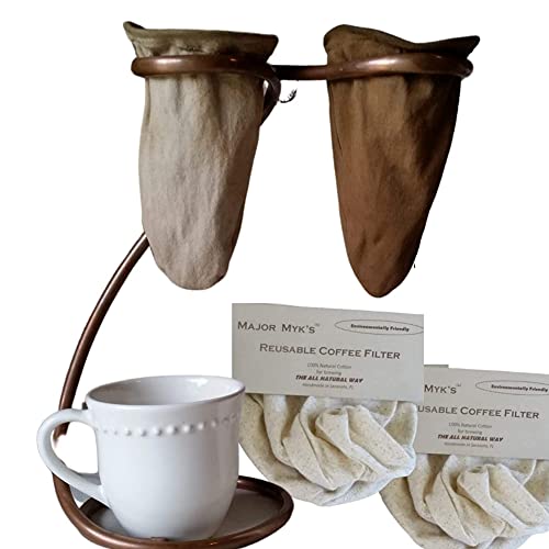 Coffee Sock Pour Over Drip Station, Costa Rican Coffee Maker, Handmade