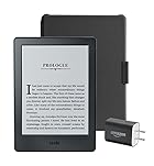 Kindle Essentials Bundle including All-New Kindle 6" E-Reader, Black with Special Offers, Amazon Cover for Kindle - Black, and Power Adapter