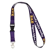 Sigma Alpha Epsilon Fraternity Letter Lanyard Greek Keychain Key Attachment SAE