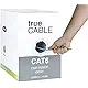 Cat6 Riser (CMR), 1000ft, White, 23AWG 4 Pair Solid Bare Copper, 550MHz, ETL Listed, Unshielded Twisted Pair (UTP), Bulk Ethernet Cable, trueCABLE