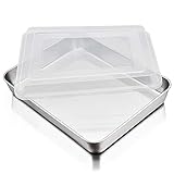 P&P CHEF Baking Pan with Airtight Lid, Stainless