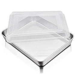 P&P CHEF Baking Pan with Airtight Lid, Stainless