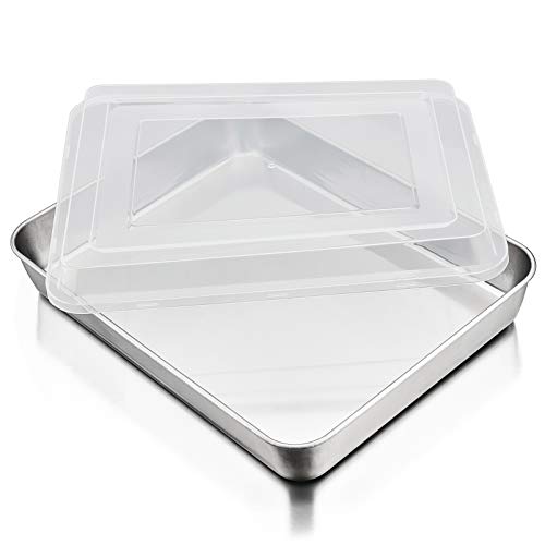 P&P CHEF Baking Pan with Airtight Lid, Stainless