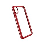 Speck Products Presidio Show Case for iPhone XS/iPhone X, Clear/Heartthrob Red