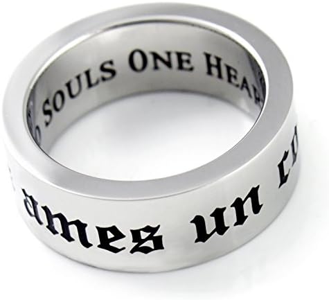 Two Souls One Heart - Wedding Band, Promise Ring Unisex Ring Best Gift for Girlfriend, Boyfriend, Ring Sizes 6 to 9