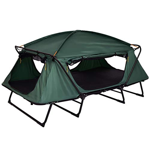 elevated tent cot