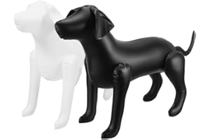 DRESSOOS 2pcs Pet Clothing Model Dog Clothes Pets Shop Display Mannequin Standing Dog Model Mannequins Standing Models Pet Dog Mannequin Dog Display Model Props PVC Inflatable Dog, 2Y1151412PYHU2UZ