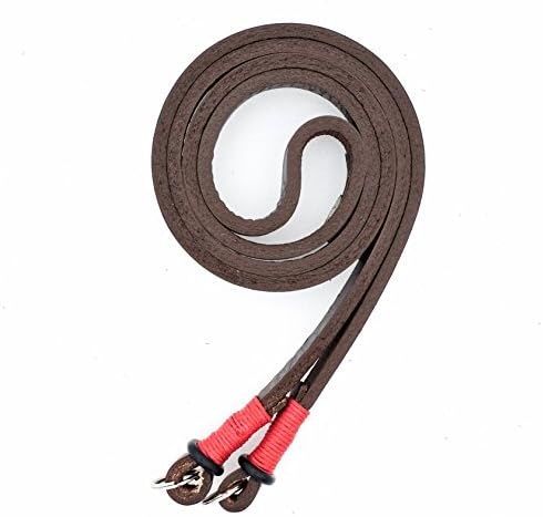 Leather Camera Neck Strap — Brown/Red — by E3 Supply Co.