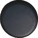 Fasmov PU Leather Wheel Tire Covers Liberty Spare Tire Cover,Black(27 inches-30 inches)