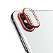 Sakula Camera Lens Protector Ring Plating Aluminum for iPhone X Cameral Case Cover Ring Red/Gold