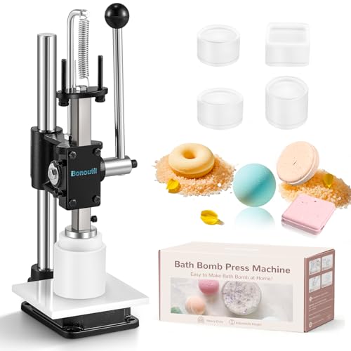Photo 1 of Bonoutil Bath Bomb Press Machine-Heavy Duty Bath Bomb Machine with 4 Molds Set Adjustable Height DIY Soap Press