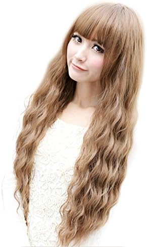Futuretrend®new Fashion Fluffy Healthy Long Curly Kanekalon Full Wig As Real Hair Brown
