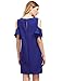 Milumia Women's Summer Cold Shoulder Ruffle Sleeves Shift Dress Royal Blue M