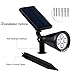 InnoGear Solar Lights Outdoor Waterproof Solar Garden Light for Outside Yard Landscape Lighting Pathway Spot Lights Spotlight Wall Light Auto On/Off, Pack of 2 (Warm White)