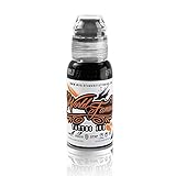 World Famous Tattoo Ink â€“ Vegan-Friendly Professional Tattooing Inks â€“ Pitch Black, 1 Ounce