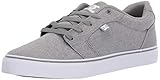 DC Men's Anvil TX Skate Shoe, Light Grey, 7 M US