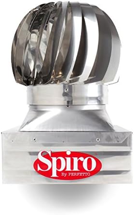 Perfect spiroa1 a1717 Chimney Wind Square Base to Clip, Stainless Steel, 37 x 37 cm