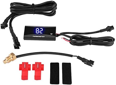 Motorcycle Thermometer - 1 PC of Motorcycle Digital Thermometer Instrument,Water Temperature Meter Gauge Blue Light.