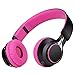 Sound Intone HD30 Headphones with Microphone Lightweight Folding Earphones for iPhone,PC,Laptop, Android Smartphones,Tablet (Rose)