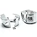 Krator Chrome Handlebar Switch Housings Cover Kit (1999-2012) Compatible with Yamaha V-Star 1100 Classic/Silverado, CSH003