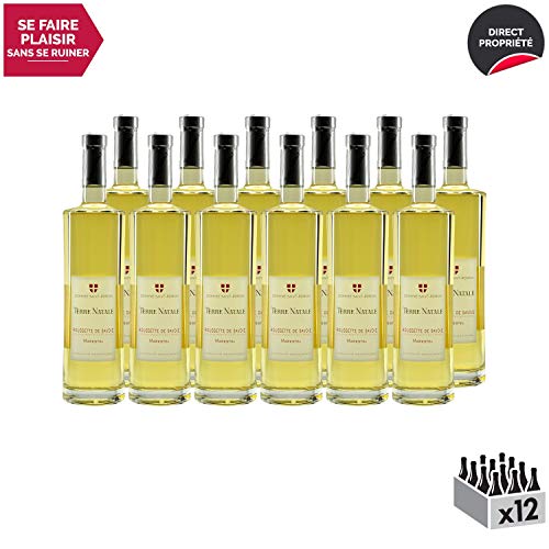 Roussette de Savoie cru Marestel"Terre Natale" Blanc 2017 - Domaine Saint-Romain - Vin AOC Blanc de Savoie - Bugey - Cépage Altesse - Lot de 12x75cl