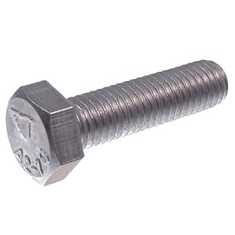 Tornillos De Bloqueo M8 X 65 Mm, Acero Inoxidable V2A A2 - Cabeza Redonda Con Cuello Cuadrado - Rosca Completa - Lote De 20 Unidades