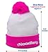 The Noodley LED Light UP Beanie Hat Pink/White Kids and Teens One Size Light Up Hat