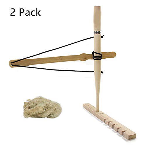 SXTL (2 Pack Primitive Fire Starter Bow Drill Survival Tool Kit