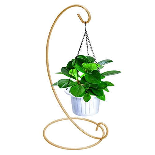 MOCOUM 10 Pack Ornament Display Stand, 9 Inch Tall Iron Glass Ball Ornament Holder Stand for Hanging Plants, Hanging Terrarium Stand for Christmas Wedding Ornament, Home & Office Decor (Yellow) - Thumbnail 3