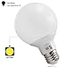 TORCHSTAR G25 LED Globe Light Bulbs, 5.5W Equivalent 60W, 500LM Dimmable, UL & Energy Star Listed, 2700K Soft White, Round Vanity Light Bulbs, Damp Rated, E26 Base, Pack of 3